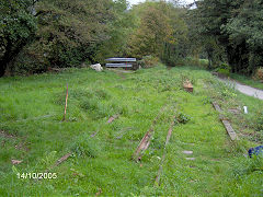 
Ponts Mill branch at clay works, Luxulyan, October 2005